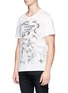 Front View - Click To Enlarge - R13 - 'Doodle boy' print distressed T-shirt
