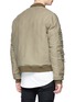 Back View - Click To Enlarge - R13 - Distressed down padded bomber jacket
