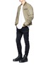 Figure View - Click To Enlarge - R13 - Distressed down padded bomber jacket