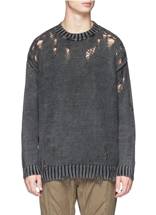Main View - Click To Enlarge - R13 - Distressed sweater