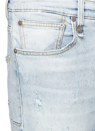 Detail View - Click To Enlarge - R13 - 'Skate' ripped skinny jeans