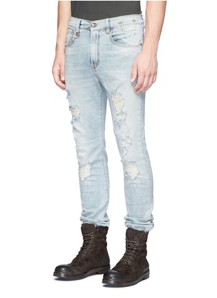 Front View - Click To Enlarge - R13 - 'Skate' ripped skinny jeans