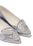 Detail View - Click To Enlarge - SOPHIA WEBSTER - 'Bibi Butterfly' jewelled wing metallic flats