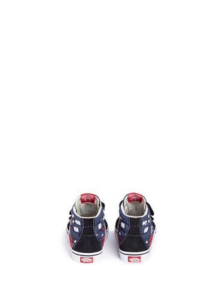 Back View - Click To Enlarge - VANS - x Peanuts 'SK8-Mid Reissue' Flying Ace print toddler sneakers