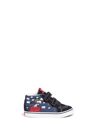 Main View - Click To Enlarge - VANS - x Peanuts 'SK8-Mid Reissue' Flying Ace print toddler sneakers