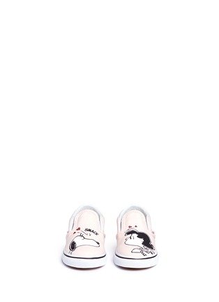 Figure View - Click To Enlarge - VANS - x Peanuts 'Classic Slip-on' Smack print toddler sneakers