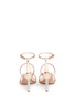 Back View - Click To Enlarge - SOPHIA WEBSTER - 'Rosalind' crystal pavé heel mirror leather sandals