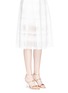 Figure View - Click To Enlarge - SOPHIA WEBSTER - 'Rosalind' crystal pavé heel mirror leather sandals