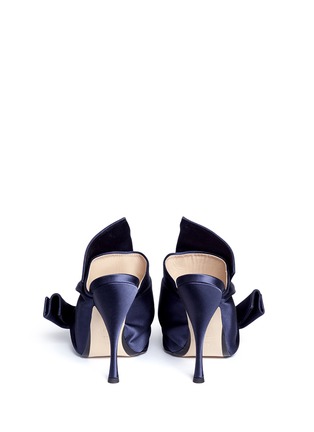 Back View - Click To Enlarge - NO.21 - Bow satin mules