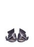 Front View - Click To Enlarge - NO.21 - Bow satin mule sandals