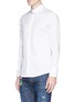 Front View - Click To Enlarge - 71465 - Safety pin collar hopsack shirt