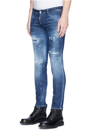 Front View - Click To Enlarge - 71465 - 'Clement' ripped skinny jeans