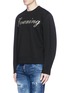 Front View - Click To Enlarge - 71465 - 'Evening' metallic embroidered neoprene sweatshirt