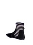 Detail View - Click To Enlarge - ACNE STUDIOS - Rib knit panel suede ankle boots