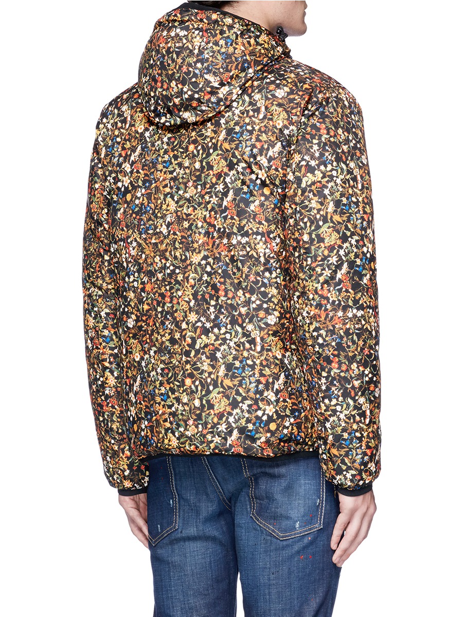 DSQUARED2 x K-Way floral print reversible puffer jacket