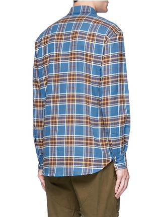 Back View - Click To Enlarge - 71465 - 'Dan' check plaid flannel shirt