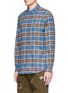Front View - Click To Enlarge - 71465 - 'Dan' check plaid flannel shirt