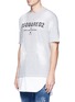Front View - Click To Enlarge - 71465 - Logo print extended hem T-shirt
