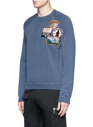 Front View - Click To Enlarge - 71465 - Logo patch washed sweatshirt