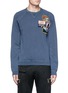 Main View - Click To Enlarge - 71465 - Logo patch washed sweatshirt