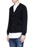Front View - Click To Enlarge - 71465 - Two-in-one cardigan and shirt