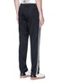 Back View - Click To Enlarge - MAISON MARGIELA - Stripe outseam pintucked jogging pants