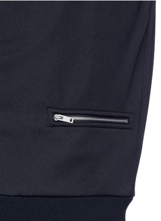 Detail View - Click To Enlarge - MAISON MARGIELA - Stripe trim track jacket