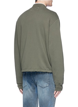 Back View - Click To Enlarge - MAISON MARGIELA - Drawstring hem bomber jacket