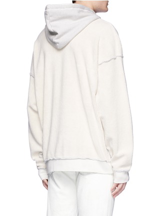 Back View - Click To Enlarge - MAISON MARGIELA - Reverse French terry hoodie