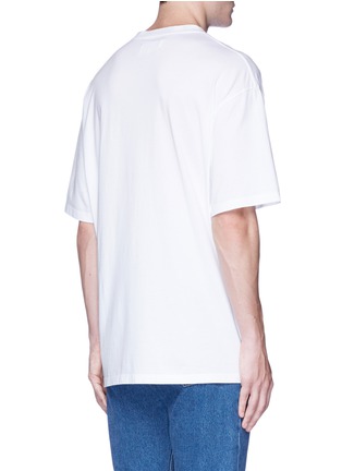 Back View - Click To Enlarge - MAISON MARGIELA - Heart graphic print oversized T-shirt