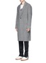 Front View - Click To Enlarge - MAISON MARGIELA - Virgin wool-cashmere herringbone coat