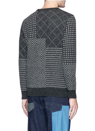 Back View - Click To Enlarge - FDMTL - Sashiko jacquard wool sweater