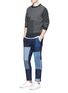 Figure View - Click To Enlarge - FDMTL - Sashiko jacquard wool sweater