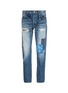 Main View - Click To Enlarge - FDMTL - Boro patchwork slim fit jeans