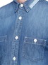 Detail View - Click To Enlarge - FDMTL - Patchwork washed denim shirt