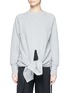 Main View - Click To Enlarge - PORTS 1961 - Tie front French terry sweatshirt