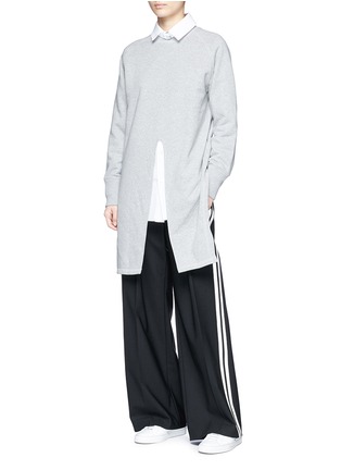 Figure View - Click To Enlarge - PORTS 1961 - Tie front French terry sweatshirt