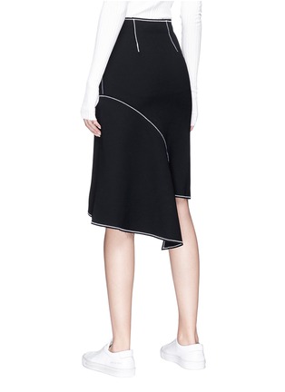 Figure View - Click To Enlarge - PORTSPURE - Asymmetric crepe pencil skirt