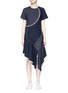 Main View - Click To Enlarge - PORTS 1961 - Asymmetric patchwork dress