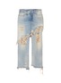 Main View - Click To Enlarge - R13 - Skirt overlay ripped cropped jeans
