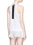 Back View - Click To Enlarge - ADIDAS BY STELLA MCCARTNEY - Zebra print mesh and climacool® performance tank top
