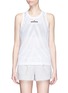 Main View - Click To Enlarge - ADIDAS BY STELLA MCCARTNEY - Zebra print mesh and climacool® performance tank top