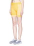 Front View - Click To Enlarge - ADIDAS BY STELLA MCCARTNEY - 'Yoga' ribbed climalite® performance shorts