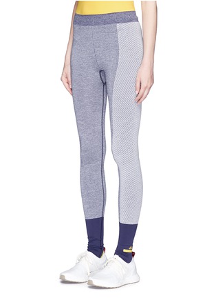 Front View - Click To Enlarge - ADIDAS BY STELLA MCCARTNEY - 'Yoga' colourblock climalite® full length performance tights
