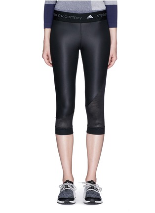 Main View - Click To Enlarge - ADIDAS BY STELLA MCCARTNEY - 'Training' climacool® and mesh three quarter performance tights