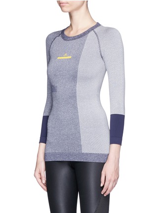 Front View - Click To Enlarge - ADIDAS BY STELLA MCCARTNEY - 'Yoga' colourblock climalite® performance T-shirt