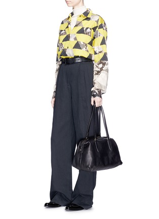 Figure View - Click To Enlarge - DRIES VAN NOTEN - Large leather duffle bag