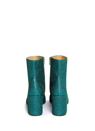 Back View - Click To Enlarge - DRIES VAN NOTEN - Glitter mid calf boots
