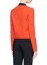 Back View - Click To Enlarge - LANVIN - Colourblock cropped wool suiting jacket