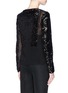 Back View - Click To Enlarge - LANVIN - Sequin panel silk chiffon jacket